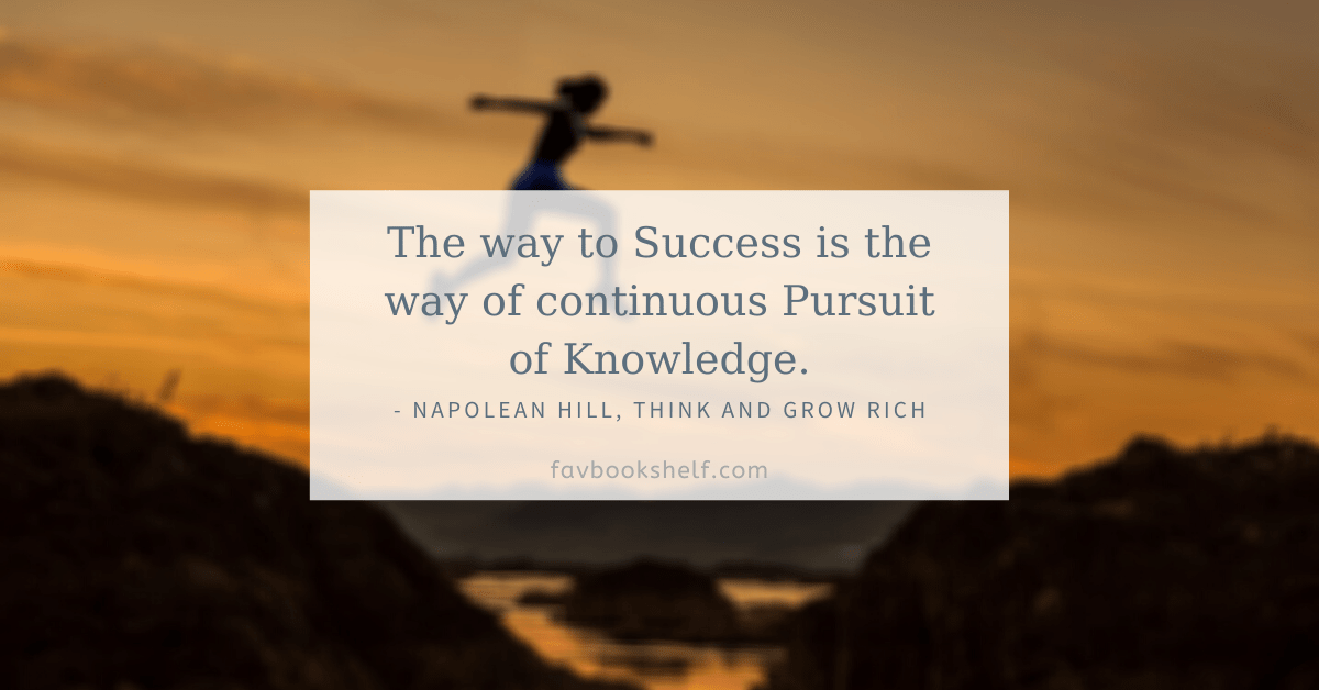 Success Quotes From Think And Grow Rich Get Inspired Favbookshelf