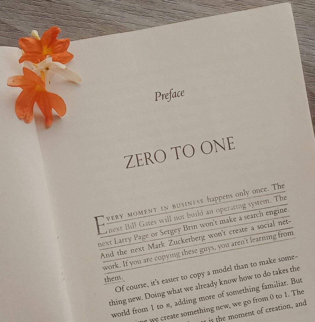 It is a quote from the book Zero to One written by Peter Thiel with Blake masters. It is the first line of the book.