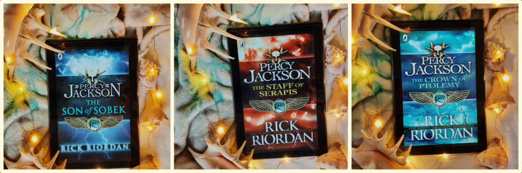 Fiction books on Mythology.  Percy Jackson & Kane Chronicles Crossover by Rick Riordan