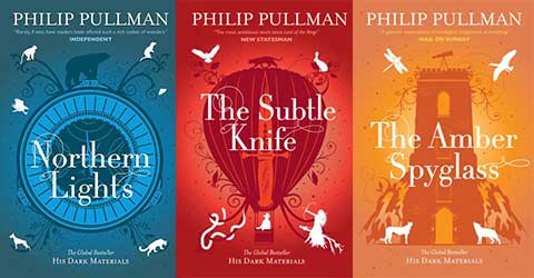 His Drak Material Series by Philip Pullman; books like harry potter