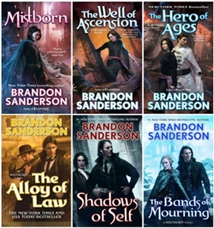 The Mistborn Series by Brandon Sanderson; books like harry potter