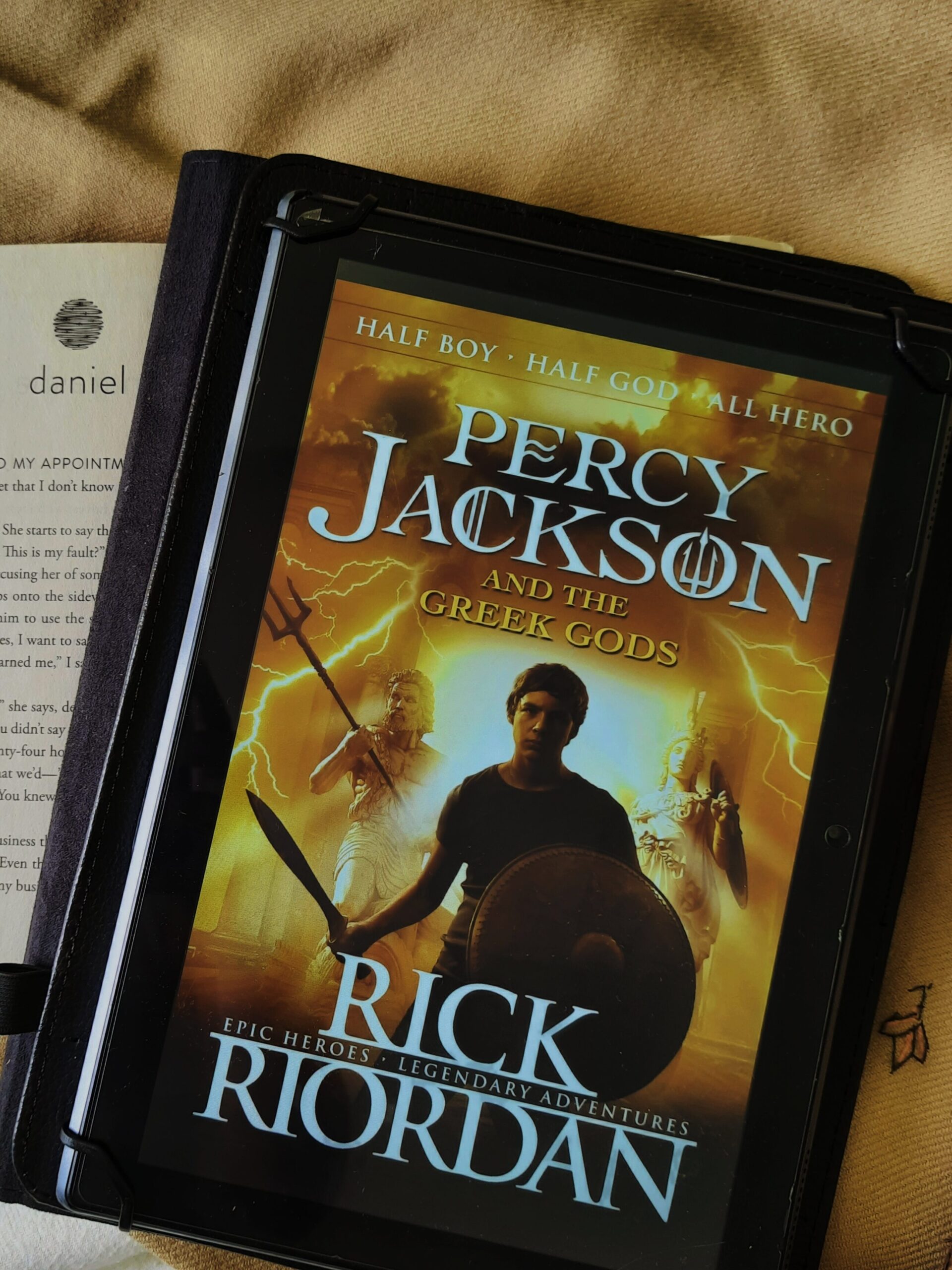 Percy Jackson's Greek Gods by Rick Riordan; fictional greek mythology books