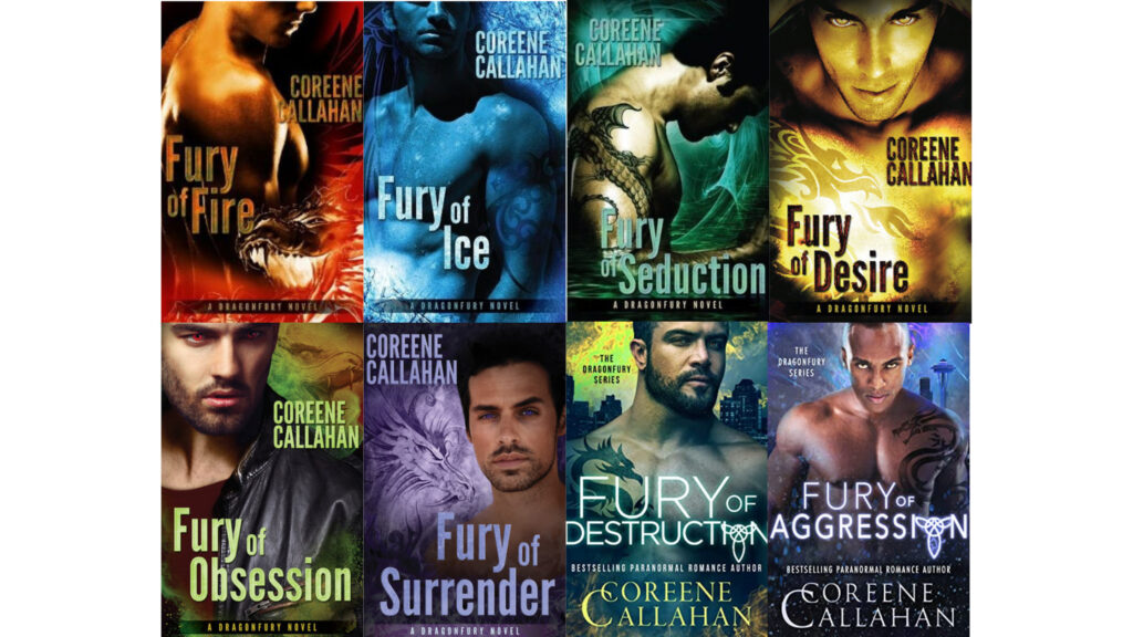 Dragonfury series by Coreene Callahan; romance shifter books