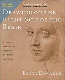 Basic Drawing on the right side of the Brain by Betty Edwards; Best Books For Art Lovers