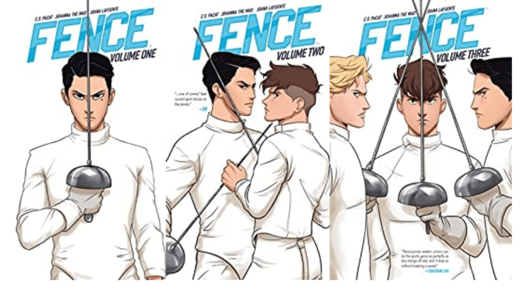 Fence Vol 1- 4 by C.S. Pacat; best of graphic novels
