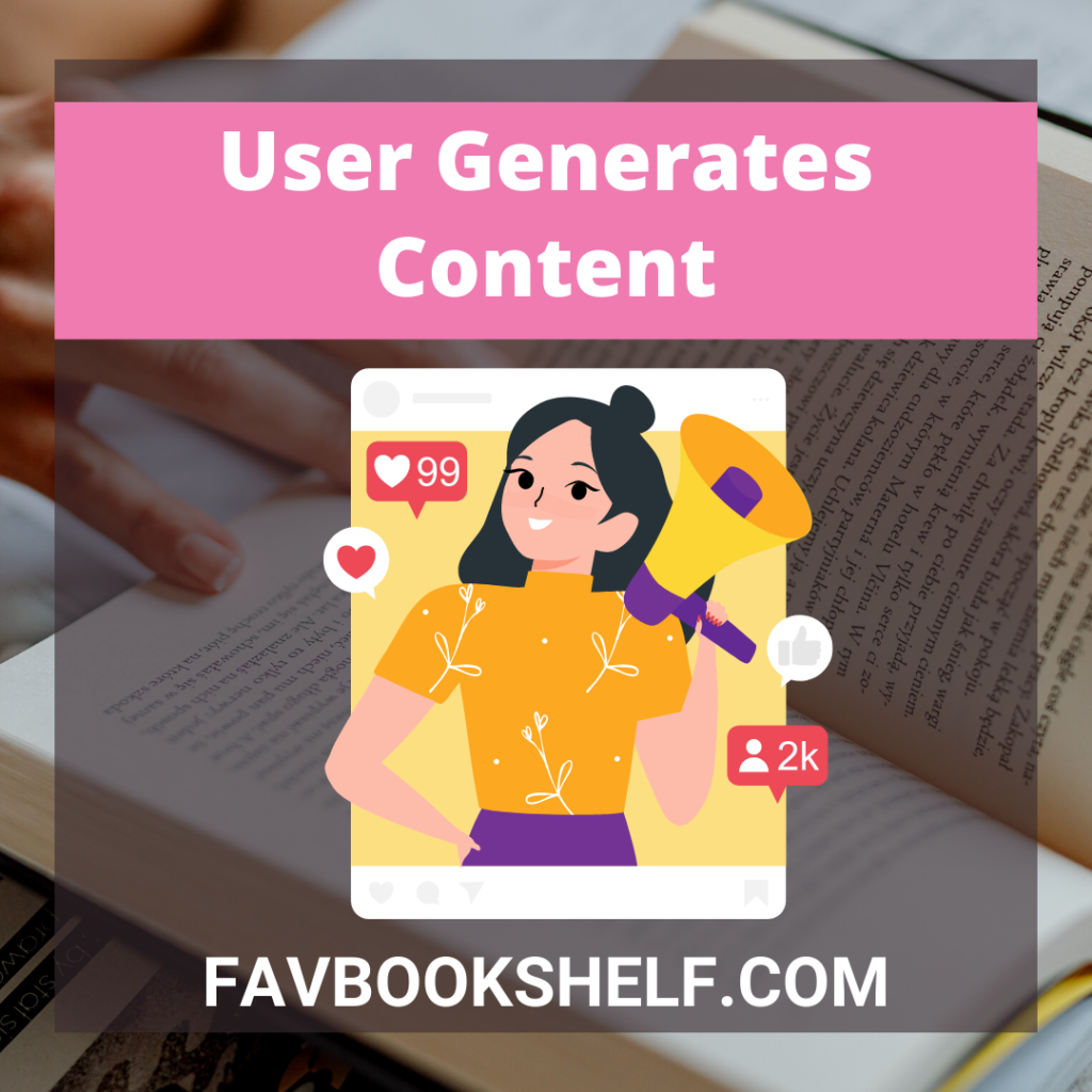 User generates content to promote books