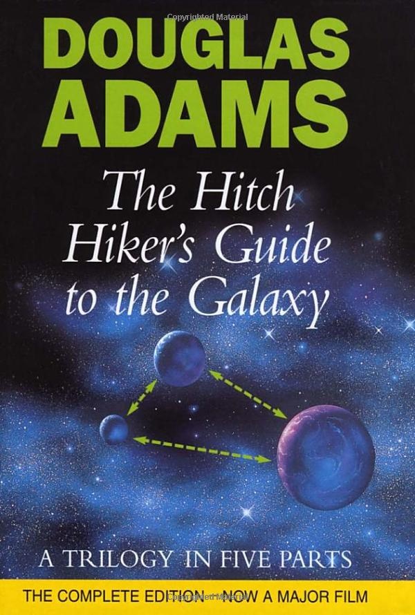 The Hitchhiker's Guide to the Galaxy by Douglas Adams, best book to gift a male friend