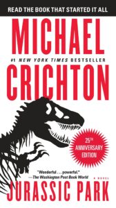 Jurassic Park by Michael Crichton- best sci-fi movie adaptations